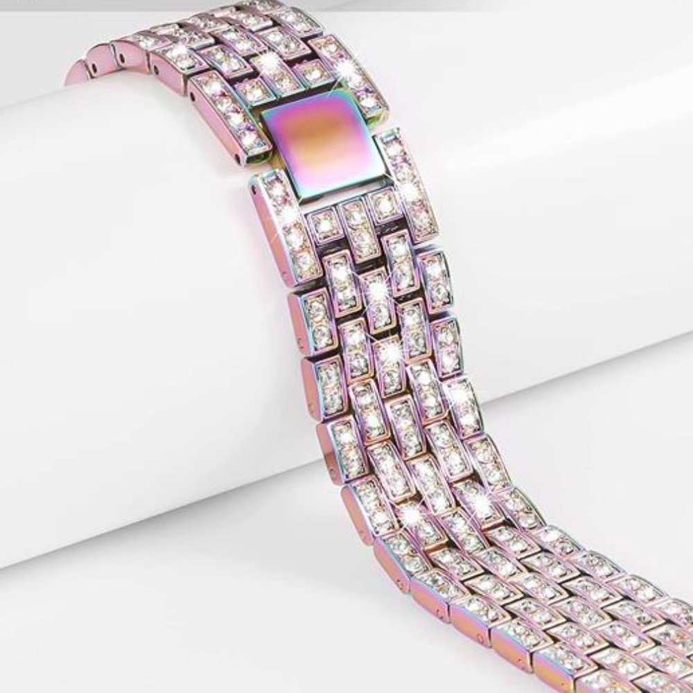 NEW Multiolor Rhinestone Apple Watch Band+Case - Picture 4 of 4
